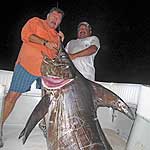 This 400+ pounder was caught off of Cozumel, Mexico by Lenin Gonzalez.