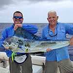 Dolphin caught in Bimini aboard the Shadow Caster.