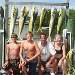 Dave Misiuta and Family after a successful day in the Keys using Baitmasters Bait.