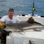 Cobia caught on Lou Rajnus Boat