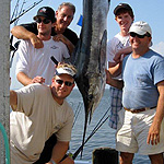 Kurt Vonseekam on the Marlin Hunter Beach Haven Marlin Invitational 2008 and his 82lb White Marlin