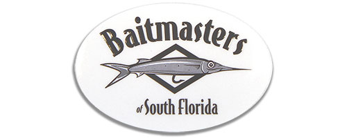 This is an image of the Baitmasters Small Clear Sticker