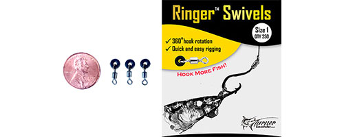This is an image of the Ringer Swivels - Size 1 - 250 qty